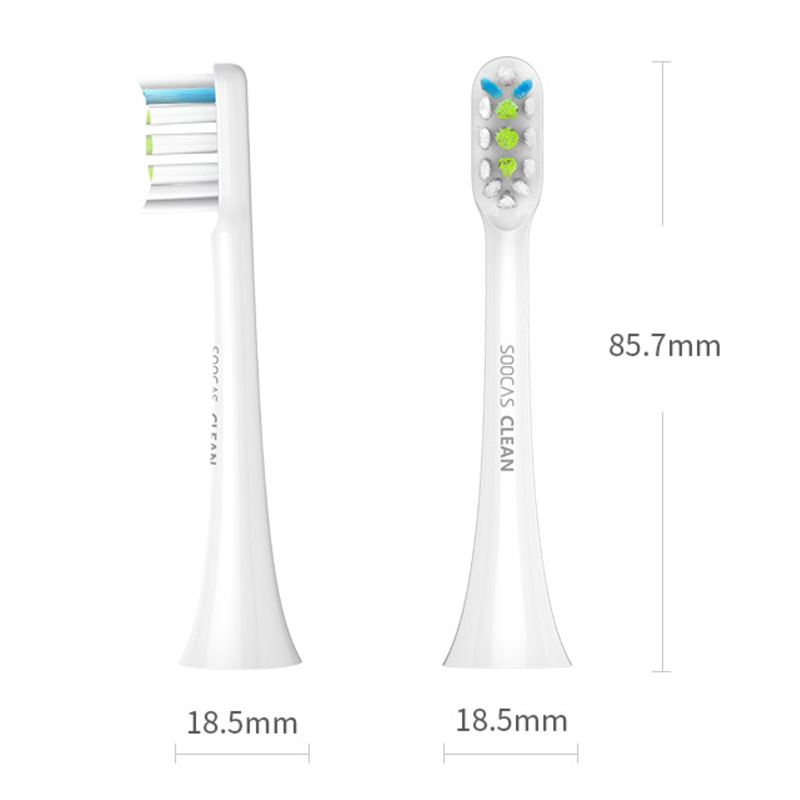 Набор насадок Xiaomi Toothbrush Universal Standard Cleaning Brush Head White 2 pcs