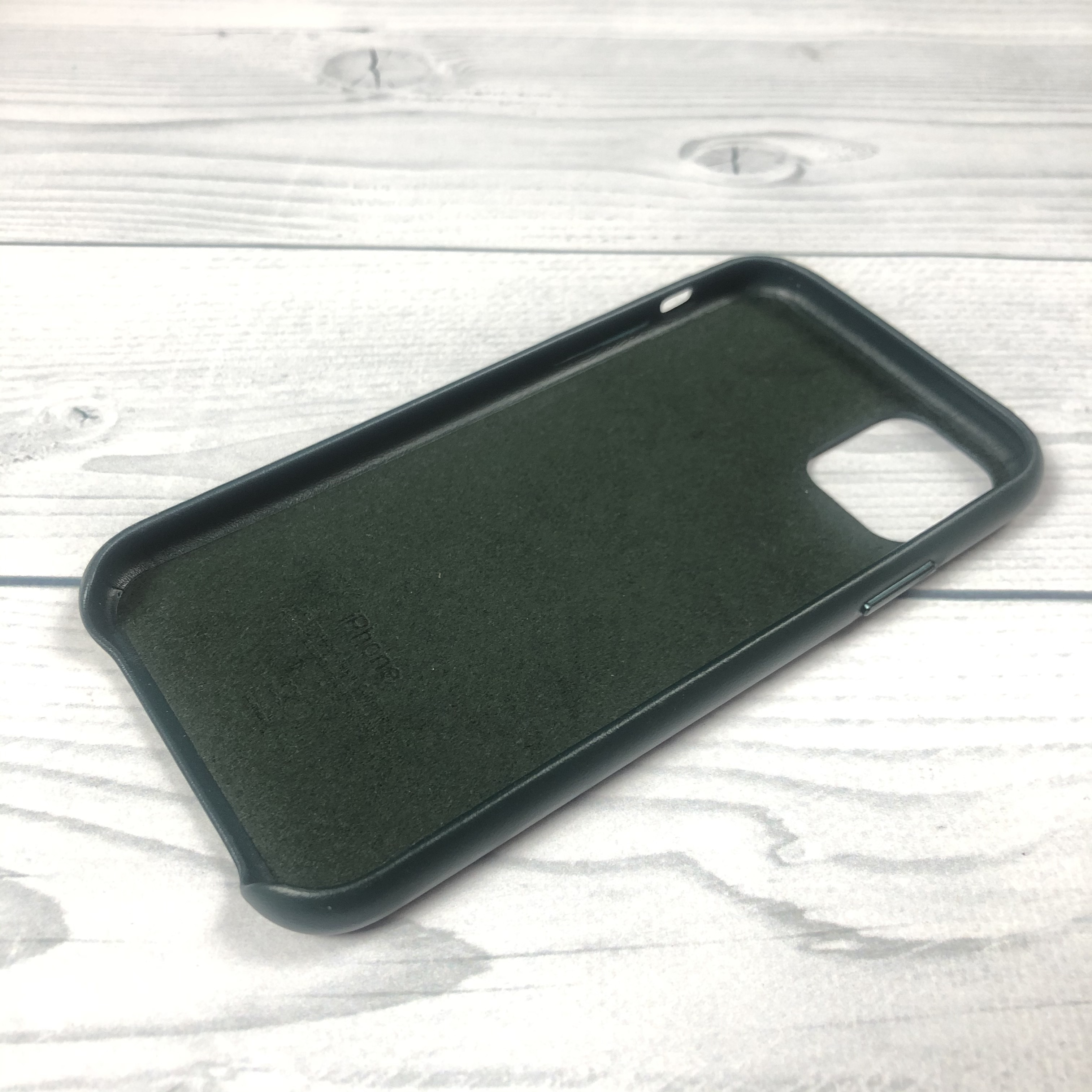 Iphone 13 leather case green