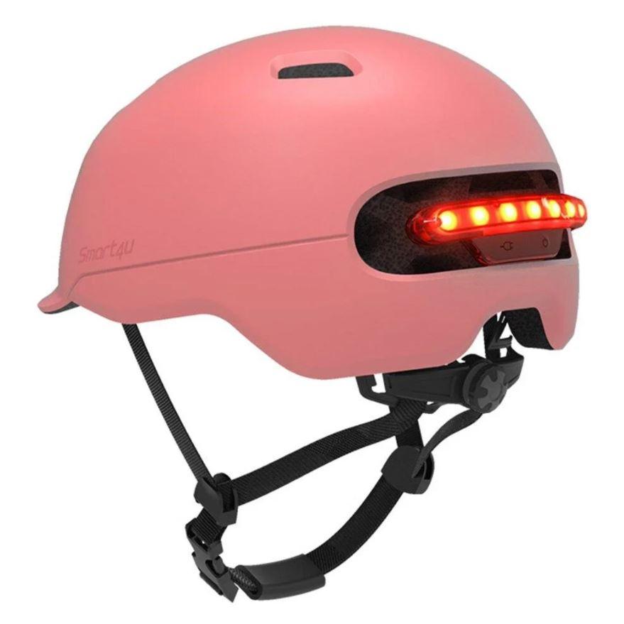 Smart4U City Light Ride Flash Helmet  Red <защитный шлем с подсветкой, красный, пластик + EPS, разме