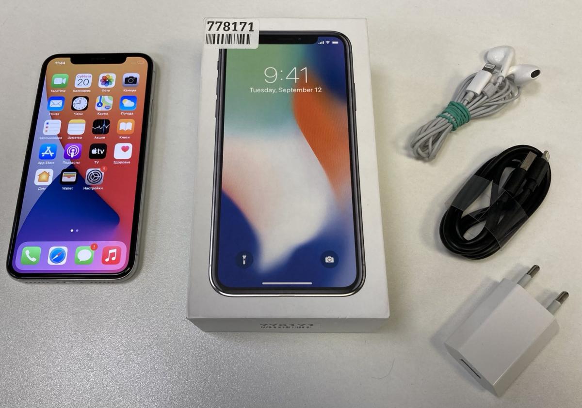 Apple iPhone X 64Gb Silver <Б/У, отличное состояние> купить в Иркутске.  Цена на Apple iPhone X 64Gb Silver <Б/У, отличное состояние>: отзывы,  описания, характеристики