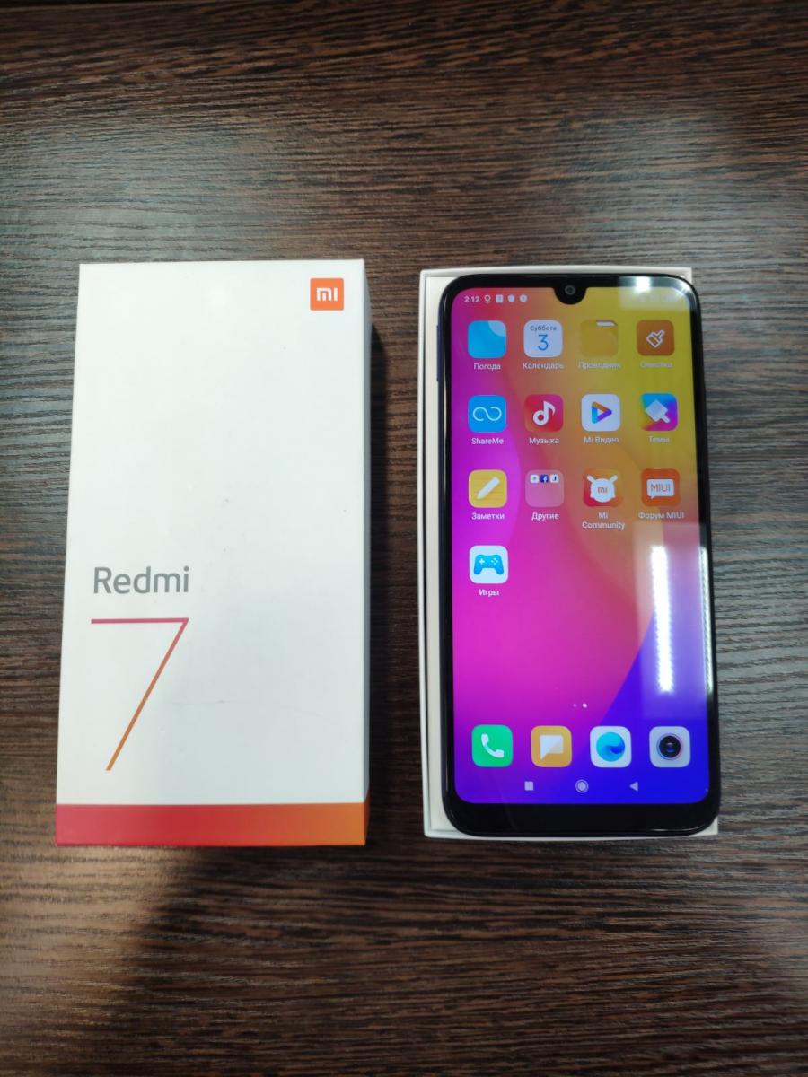 Xiaomi Redmi 7 3/32Gb Blue <Б/У, удовлетворительное состояние> купить в  Иркутске. Цена на Xiaomi Redmi 7 3/32Gb Blue <Б/У, удовлетворительное  состояние>: отзывы, описания, характеристики