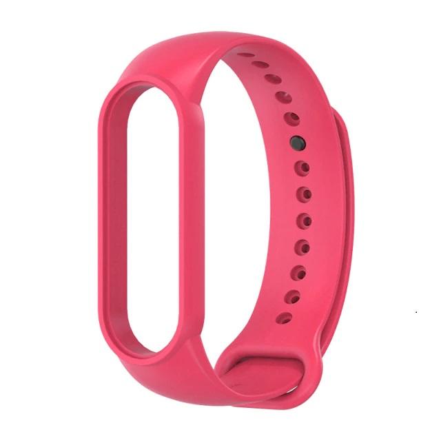 Mi Band 5/6 Wrist Silicon Strap Basic Pink <для Xiaomi Mi Band 5/6, браслет или ремешок, <для Xiaomi