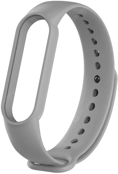 Mi Band 5/6 Wrist Silicon Strap Basic Gray (для Xiaomi Mi Band 5/6, браслет или ремешок, (для Xiaomi