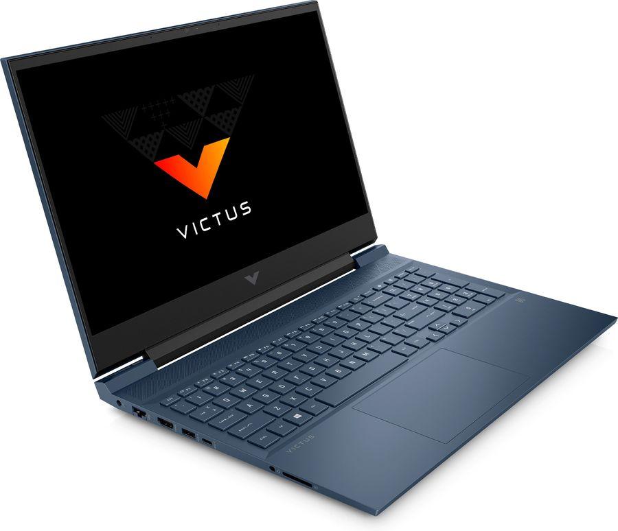 Ноутбук HP VICTUS 16-e0080ur 16.1 FHD, AMD R5-5600H, 8Gb, 512Gb SSD, no ODD, NVidia RTX3060 6Gb, FreeDOS, синий