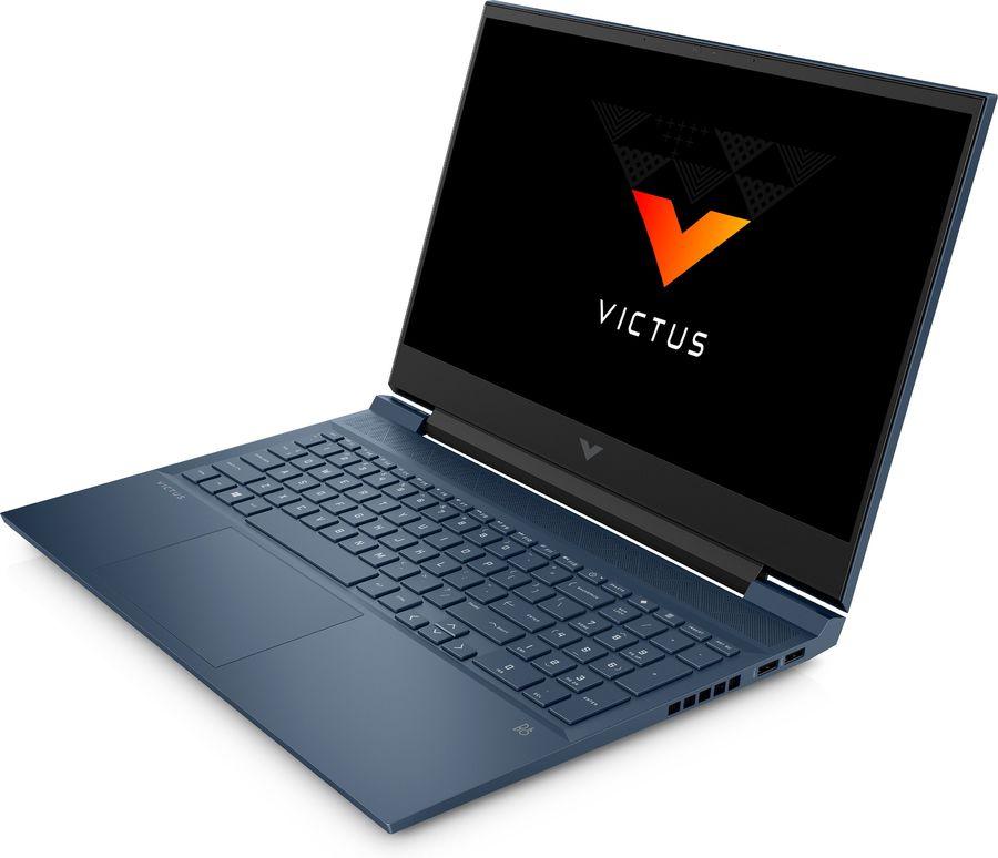 Ноутбук HP VICTUS 16-e0080ur 16.1 FHD, AMD R5-5600H, 8Gb, 512Gb SSD, no ODD, NVidia RTX3060 6Gb, FreeDOS, синий