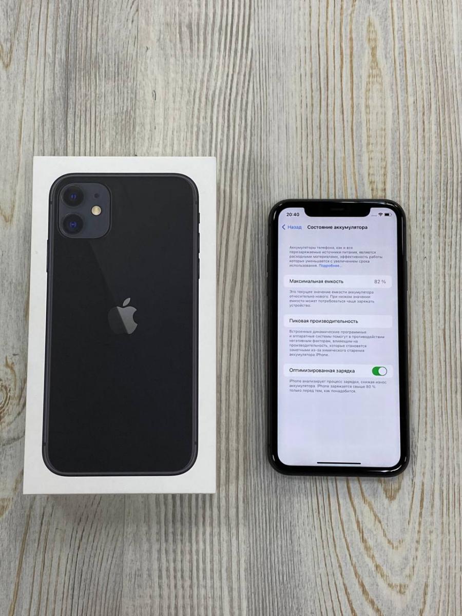 Apple iPhone 11 128Gb Black <Б/У хорошее состояне> купить в Новокузнецке.  Цена на Apple iPhone 11 128Gb Black <Б/У хорошее состояне>: отзывы,  описания, характеристики