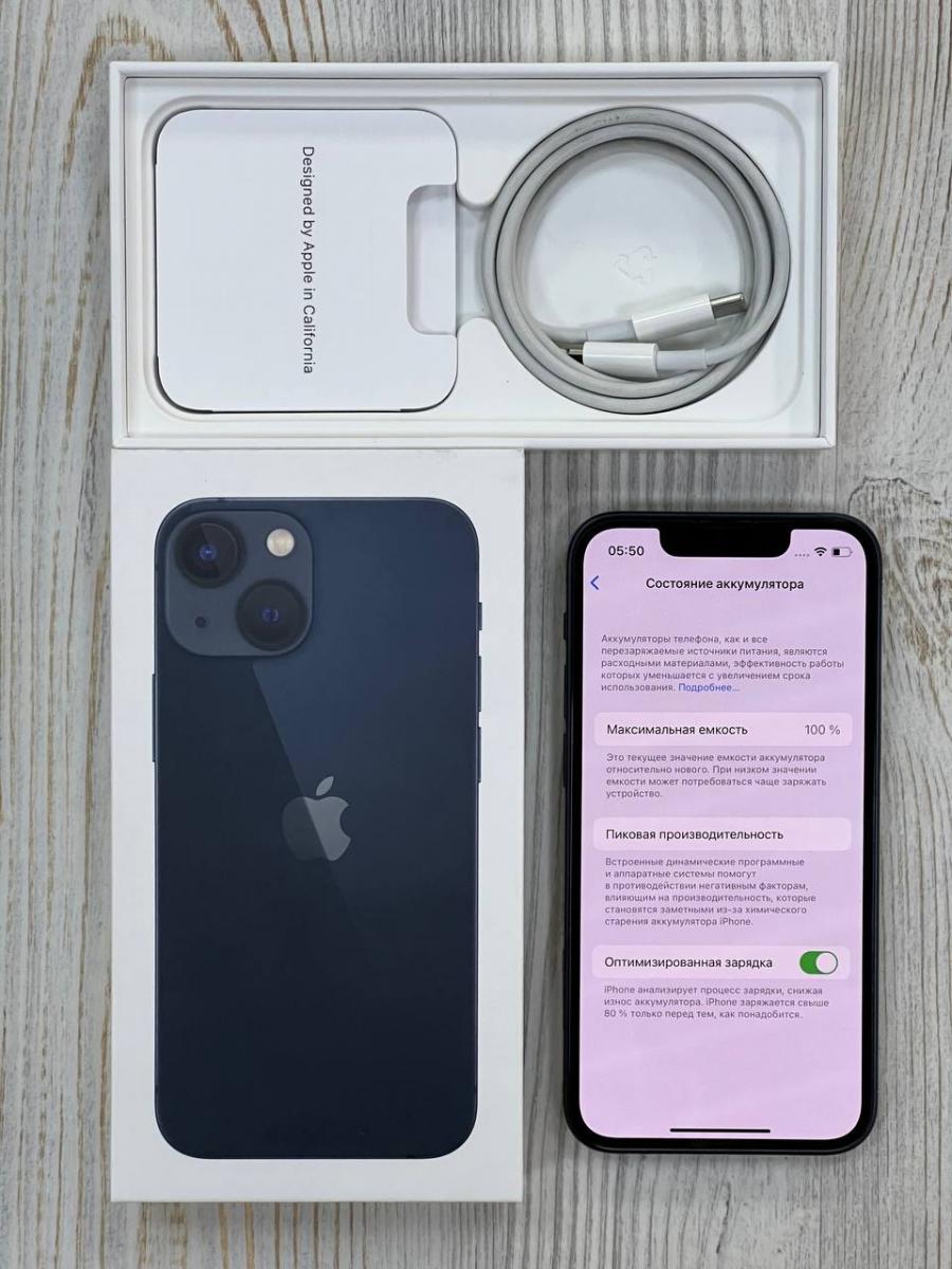 Телефон Apple iPhone 13 mini 128GB Midnight <Б/У Отличное состояние> купить  в Иркутске. Цена на Телефон Apple iPhone 13 mini 128GB Midnight <Б/У  Отличное состояние>: отзывы, описания, характеристики