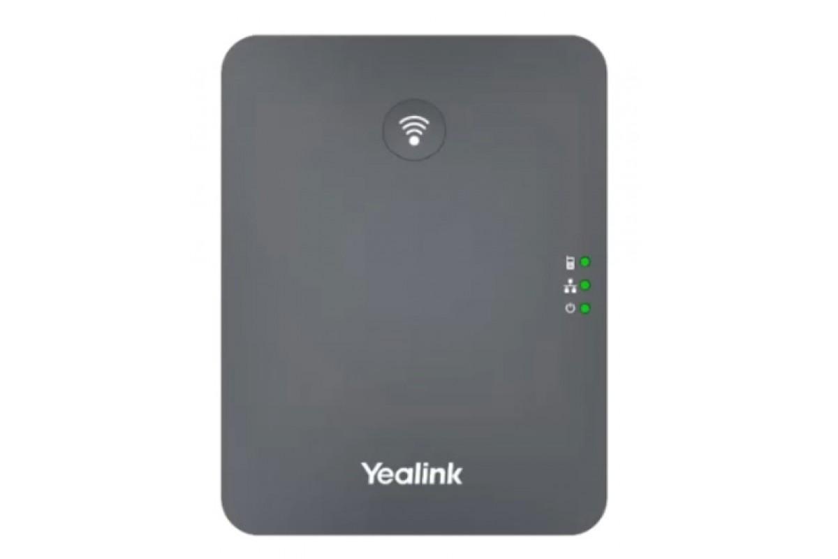 Абонентский терминал Yealink W76P IP DECT <база W70B+трубка W56H> до 10 SIP-аккаунтов,  до 10 трубок на базу купить в Москве. Цена на Абонентский терминал Yealink  W76P IP DECT <база W70B+трубка W56H> до