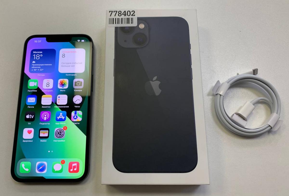 Телефон Apple iPhone 13 256GB Midnight <Б/У отличное состояние> купить в  Красноярске. Цена на Телефон Apple iPhone 13 256GB Midnight <Б/У отличное  состояние>: отзывы, описания, характеристики