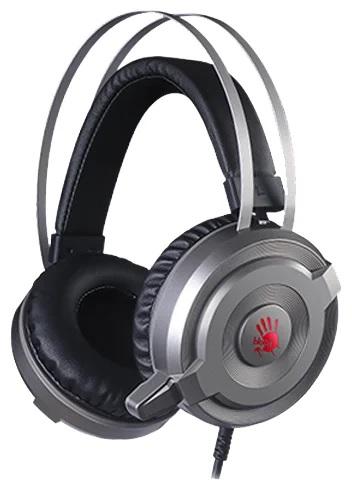 Наушники с микрофоном A4 Bloody G520S серый 2м мониторные USB оголовье ...
