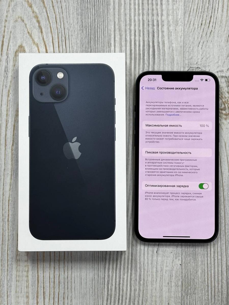 Телефон Apple iPhone 13 256GB Midnight <Б/У Отличное состояние> купить в  Москве. Цена на Телефон Apple iPhone 13 256GB Midnight <Б/У Отличное  состояние>: отзывы, описания, характеристики