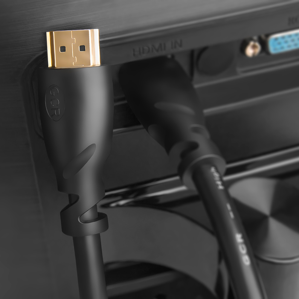 GCR Кабель 12.5m HDMI 1.4, 30/30 AWG, позолоченные контакты, FullHD,  Ethernet 10.2 Гбит/с, 3D, 4K, экран, GCR-54571 купить в Москве. Цена на GCR  Кабель 12.5m HDMI 1.4, 30/30 AWG, позолоченные контакты, FullHD,