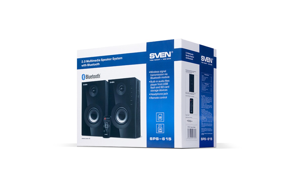 Sven sps 621. Колонки Sven SPS-615. Колонки Sven 2.0 Bluetooth. Sven 615. Sven 2.0 с блютуз 615.