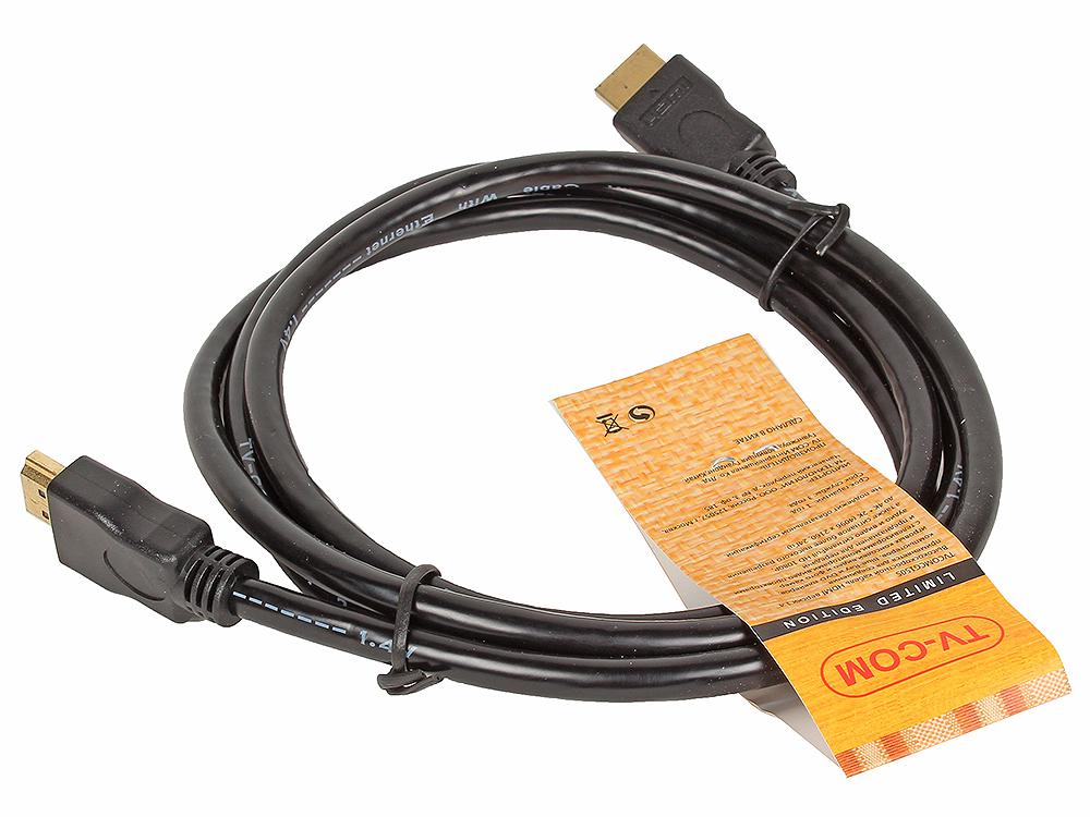 Кабель VCOM HDMI - HDMI, 1.8 М. Telecom cg150s-1.8m.