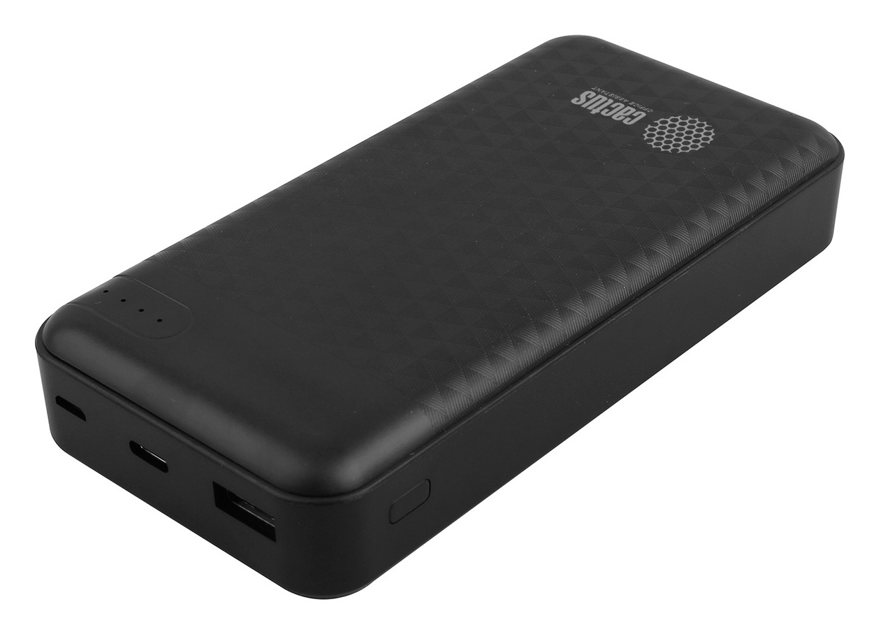 Мобильный аккумулятор Cactus CS-PBFSET-20000 Li-Pol 20000mAh 2.1A+2.1A  черный 2xUSB материал пластик купить в Иркутске. Цена на Мобильный  аккумулятор Cactus CS-PBFSET-20000 Li-Pol 20000mAh 2.1A+2.1A черный 2xUSB  материал пластик: отзывы, описания ...