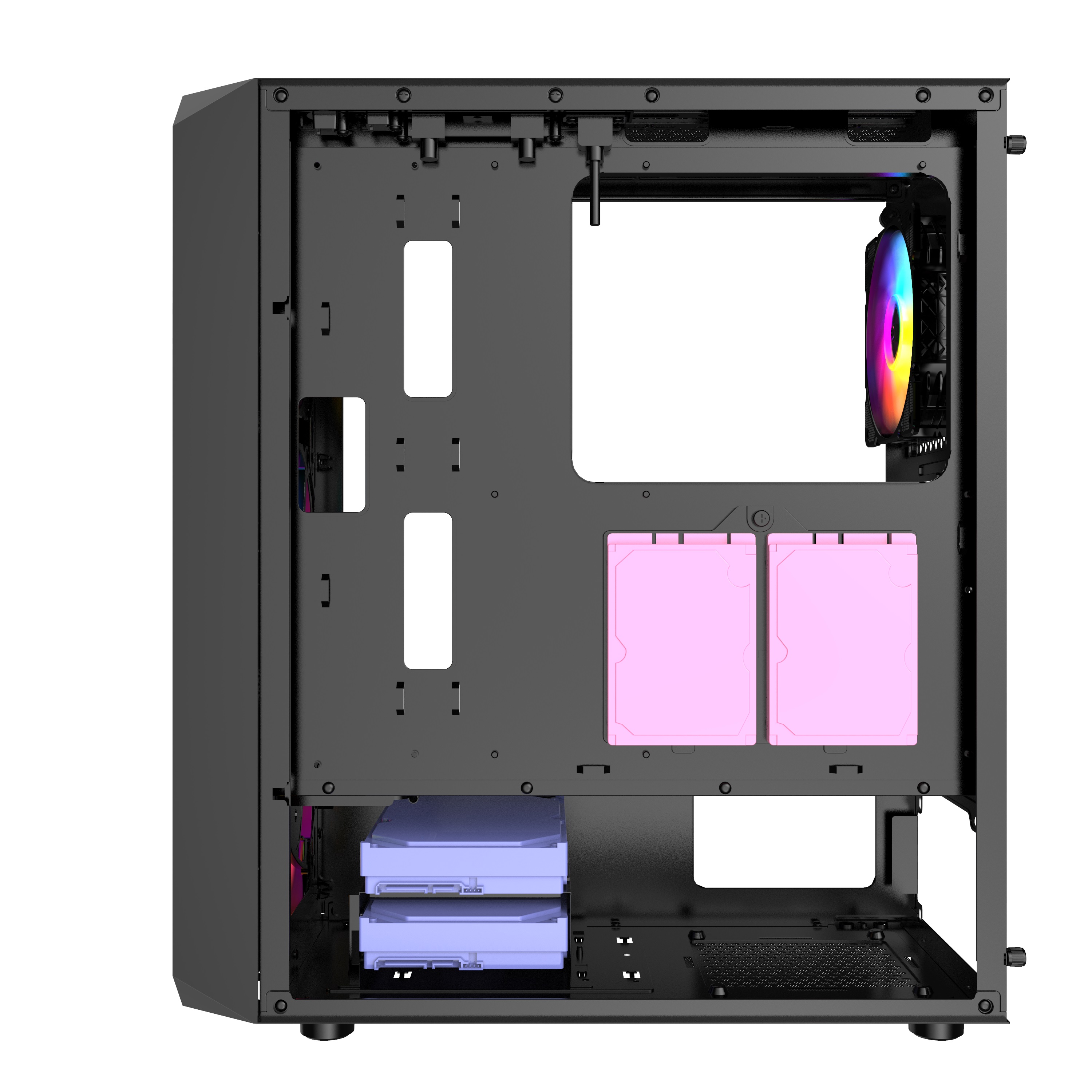 Powercase edge. Корпус POWERCASE Mistral Edge CMIEB-l4. Корпус POWERCASE Mistral p4b. Корпус ATX POWERCASE Mistral Edge. Корпус POWERCASE Mistral Edge, Tempered Glass, 4x 120mm 5-Color Fan, чёрный, ATX (CMIEB-l4).