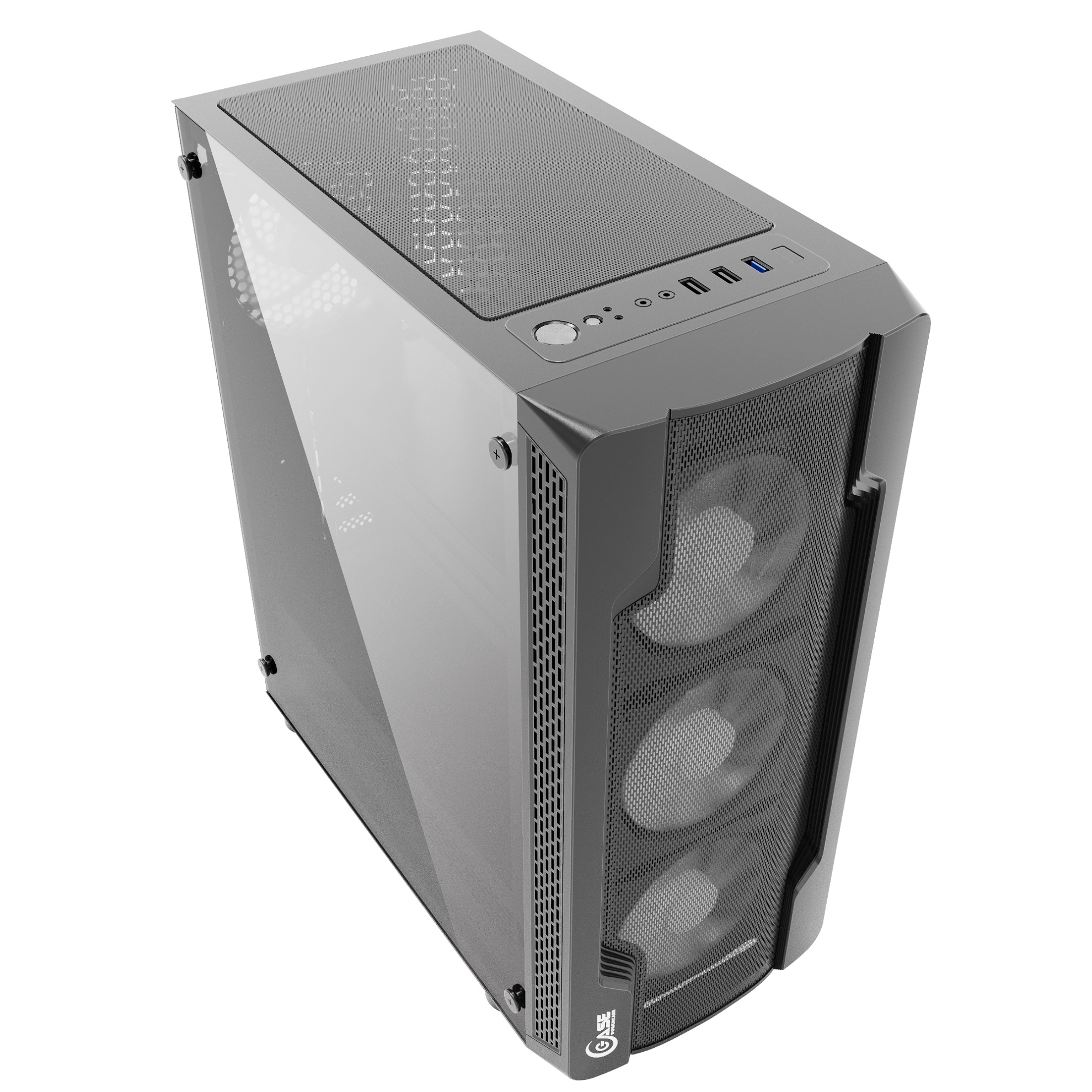 Powercase CMIXB-F4 Корпус Mistral X4 Mesh, Tempered Glass, 4x 120mm fan,  чёрный, ATX купить в Иркутске. Цена на Powercase CMIXB-F4 Корпус Mistral X4  Mesh, Tempered Glass, 4x 120mm fan, чёрный, ATX :