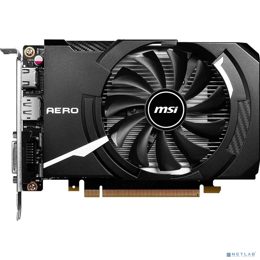 Видеокарта MSI PCI-E GTX 1630 AERO ITX 4G OC NVIDIA GeForce GTX 1630 4096Mb  128 GDDR6 1815/12000 DVIx1 HDMIx1 DPx1 HDCP Ret купить в Иркутске. Цена на  Видеокарта MSI PCI-E GTX 1630