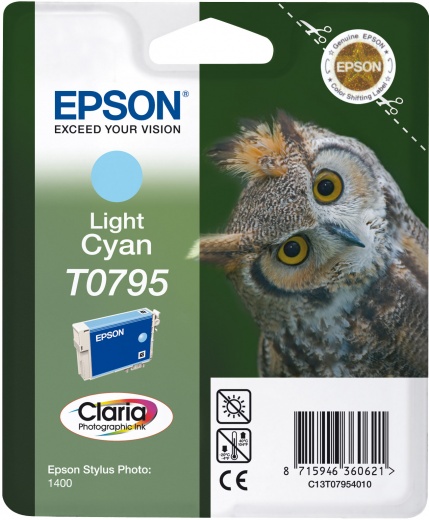 Картридж T079540 Epson Singlepack Light Cyan T0795 Claria Photographic ...