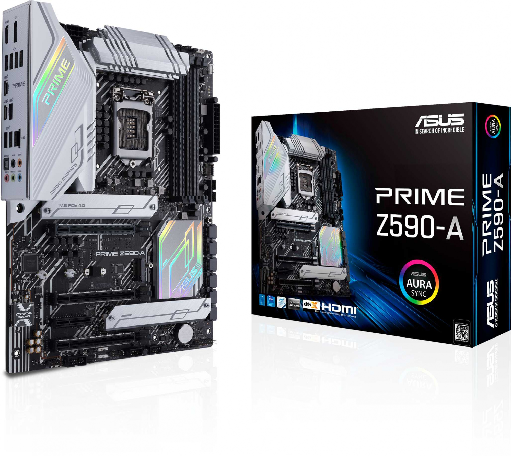 Материнская плата Asus PRIME Z590-A Soc-1200 Intel Z590 4xDDR4 ATX AC`97  8ch купить в Иркутске. Цена на Материнская плата Asus PRIME Z590-A Soc-1200  Intel Z590 4xDDR4 ATX AC`97 8ch: отзывы, описания, характеристики