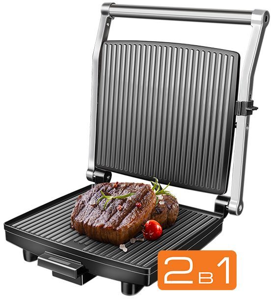 Электрогриль Redmond SteakMaster RGM-M800 1800Вт черный/серебристый ...