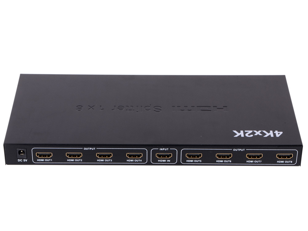 Внешний 2. Разветвитель Orient hsp0108h. Orient <hsp0108h-2.0> HDMI Splitter (1in -> 8out, ver2.0) + б.п.. HDMI разветвитель 1x8. Сплиттер HDMI Ориент 4.