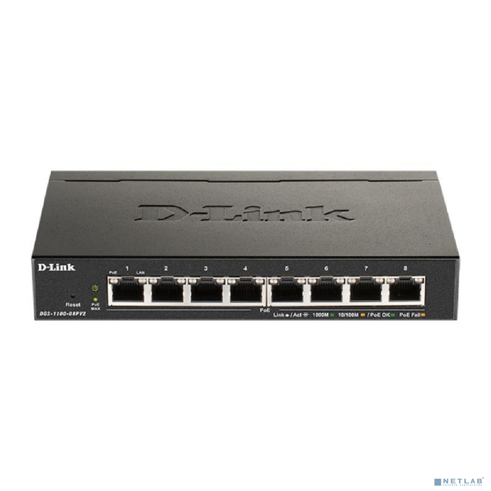 D-Link DGS-1100-08PV2/A3A Настраиваемый