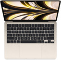 Ноутбук Apple Ноутбук Apple/ 13-inch MacBook Air: Apple M2 with 8-core CPU, 8-core GPU/8GB/256GB SSD - Starlight/US
