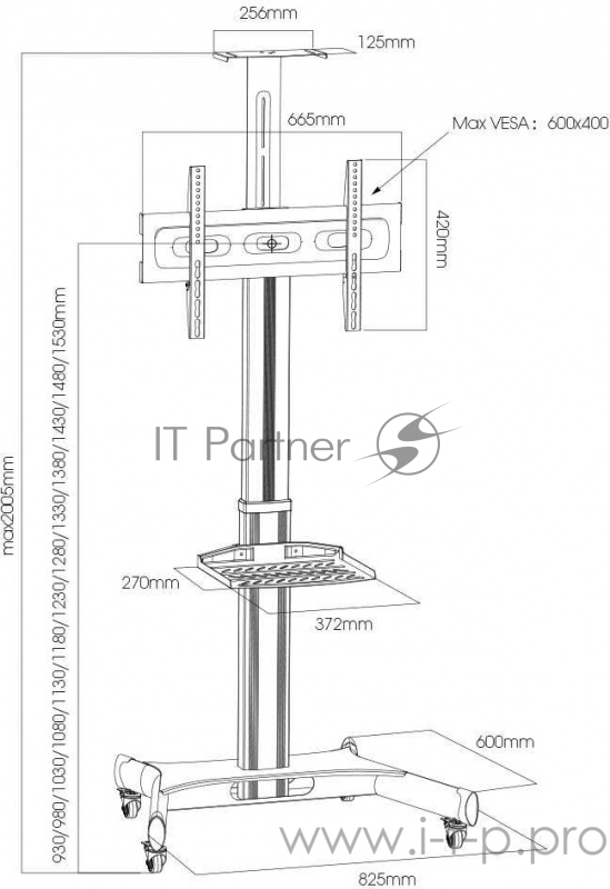 Arm media PT-STAND-11