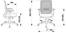 Кресло Бюрократ MC-W611N