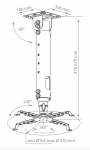 Кронштейн Kromax PROJECTOR-100