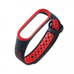 Mi Band 5/6 Wrist Silicon Sport Strap Black/Red