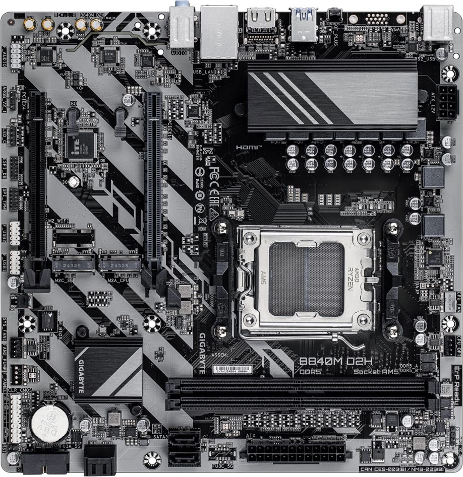 GIGABYTE B840M D2H,