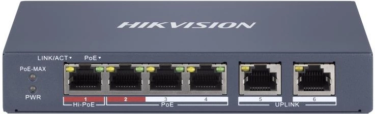 Коммутатор Hikvision DS-3E1106HP-EI