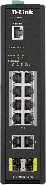 Коммутатор D-Link DIS-200G-12PS/A