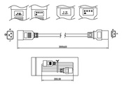 Кабель Hyperline PWC-IEC19-IEC20-1.8-BK