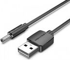Кабель Vention USB AM/DC-jack 3.5мм M - 1м Чёрный