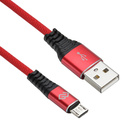 Кабель Digma MICROUSB-1.2M-BRAIDED-R