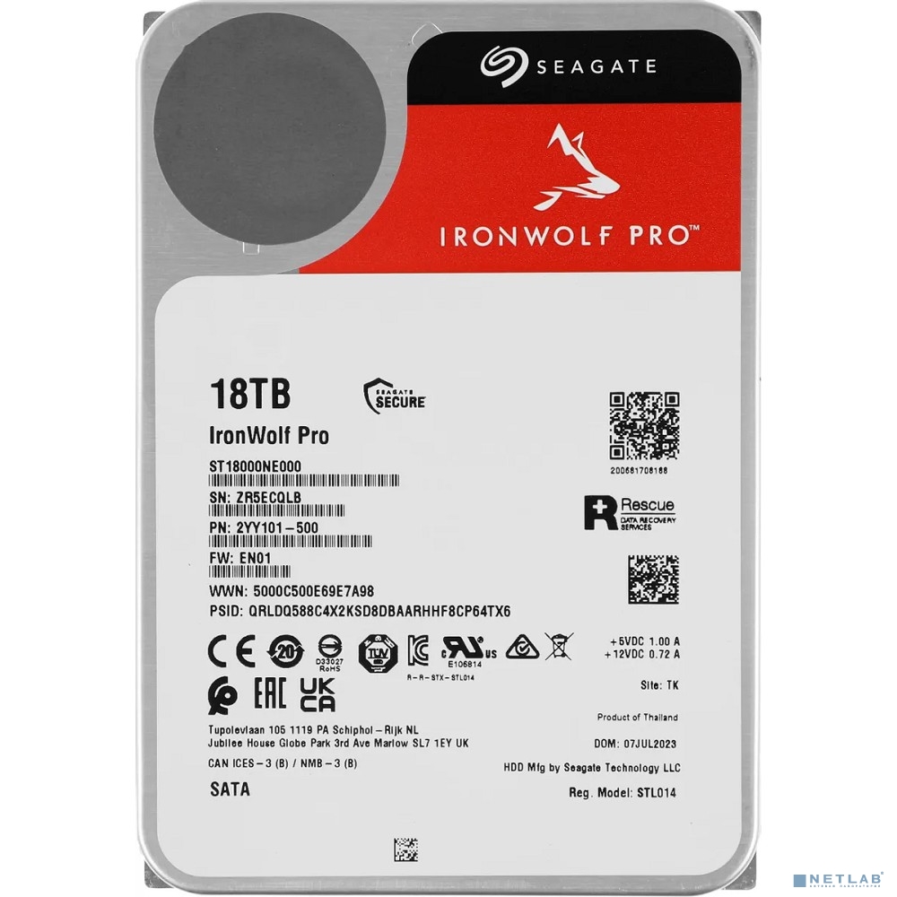 18TB Seagate Ironwolf