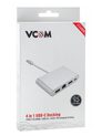 Кабель-адаптер USB3.1 Type-CM-->HDMI+USB3.0+RJ45+PD