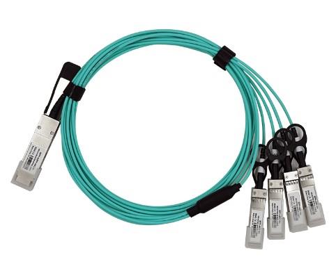 Кабель AOC QSFP+-4XSFP+