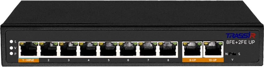 Коммутатор Trassir TR-NS1110-120-8POE
