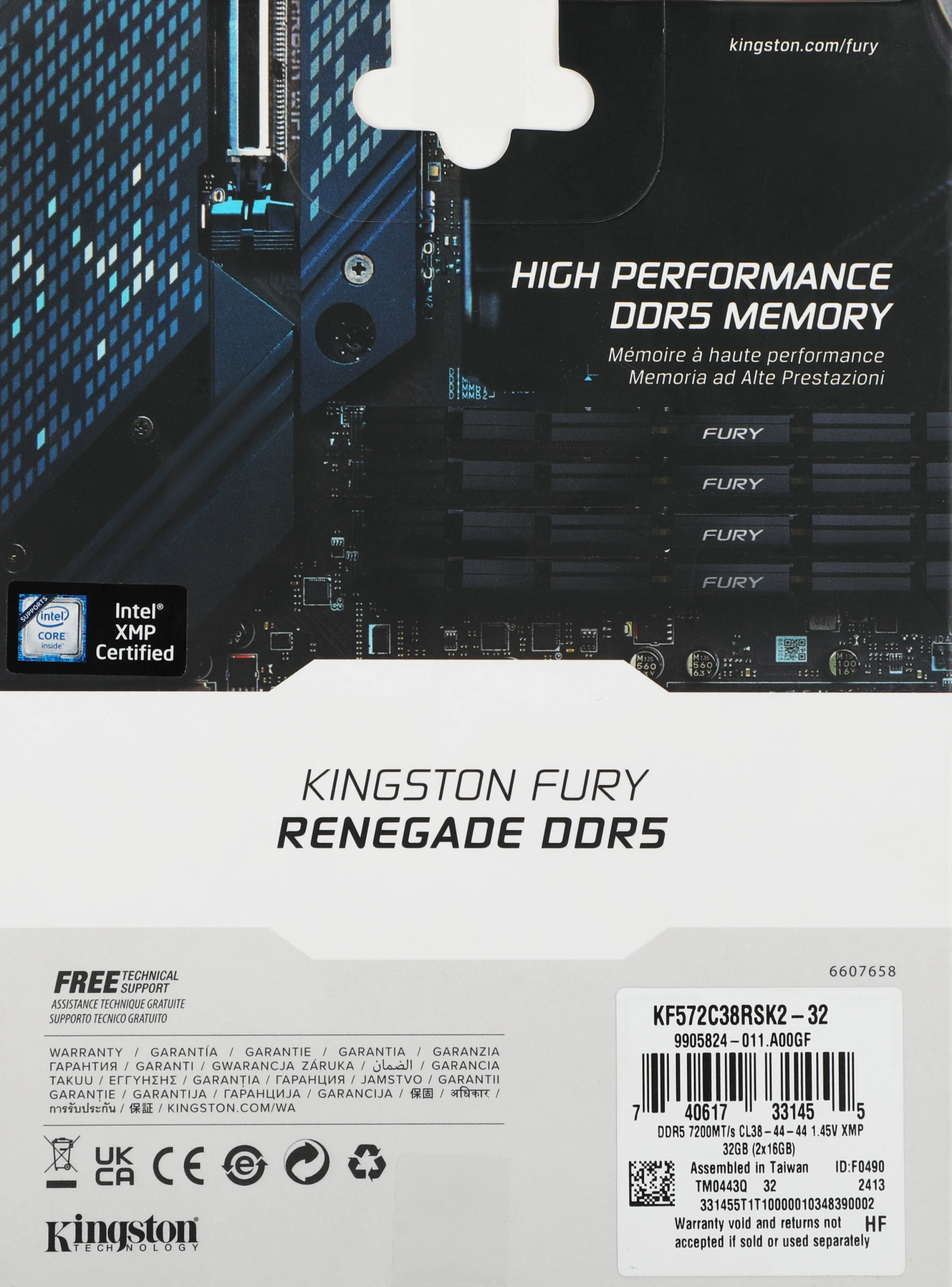 Kingston 32GB 7200MT/s