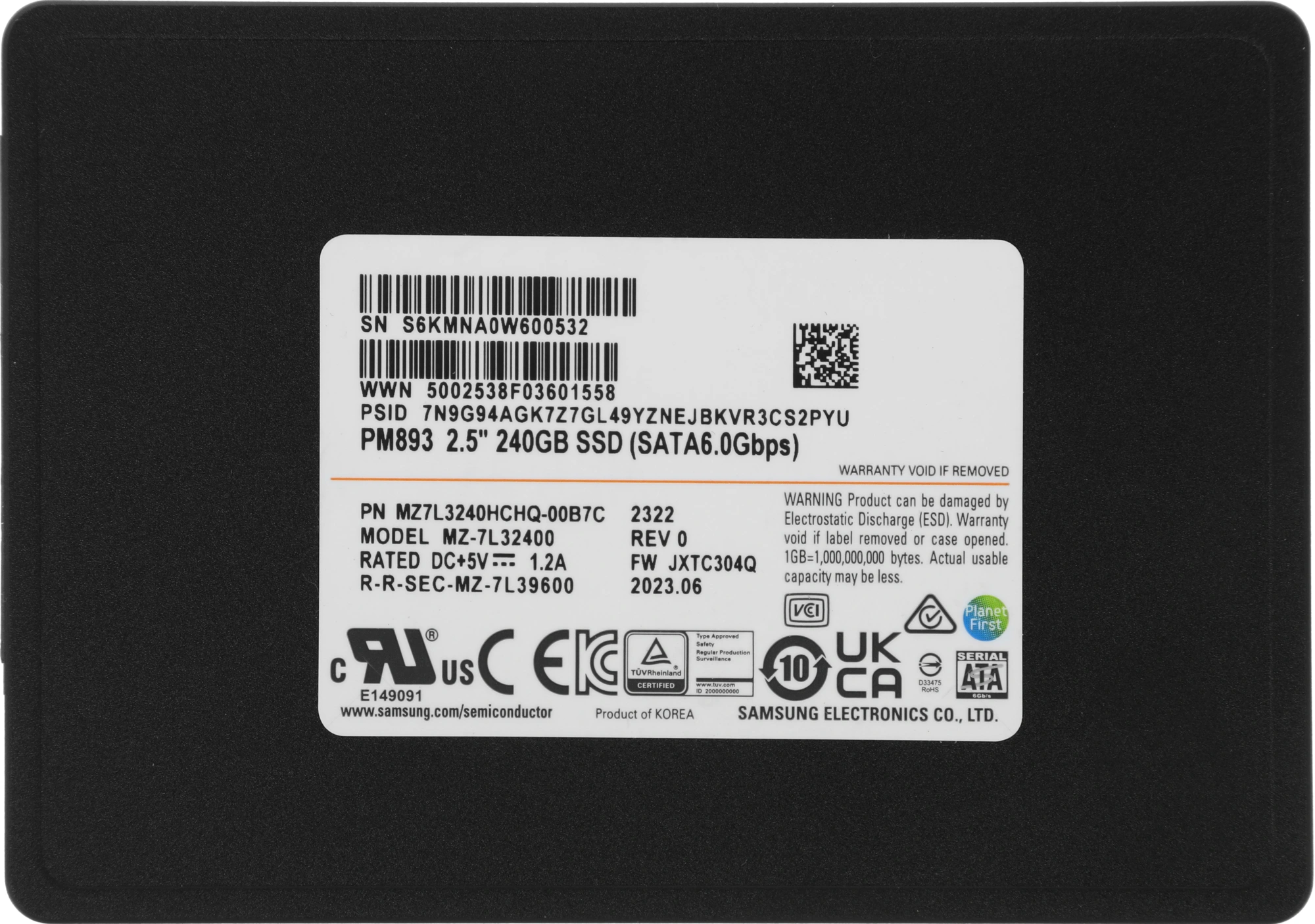 Накопитель SSD Samsung