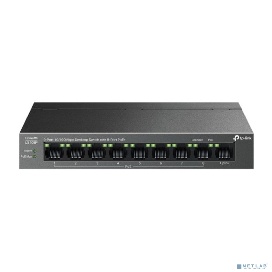 TP-Link LS109P, 9-Port