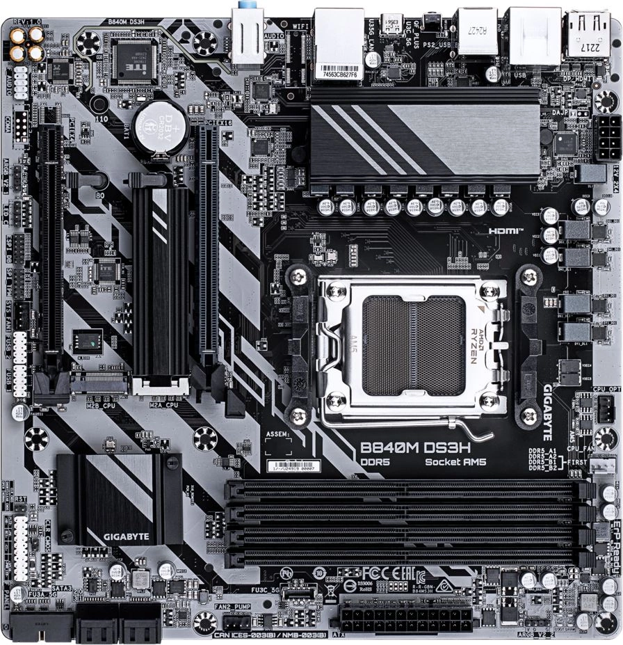 GIGABYTE B840M DS3H,